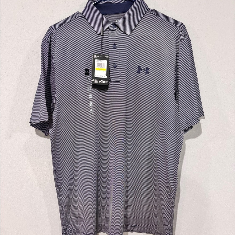 Under Armour Men's Polo Shirt in Gray and Blue